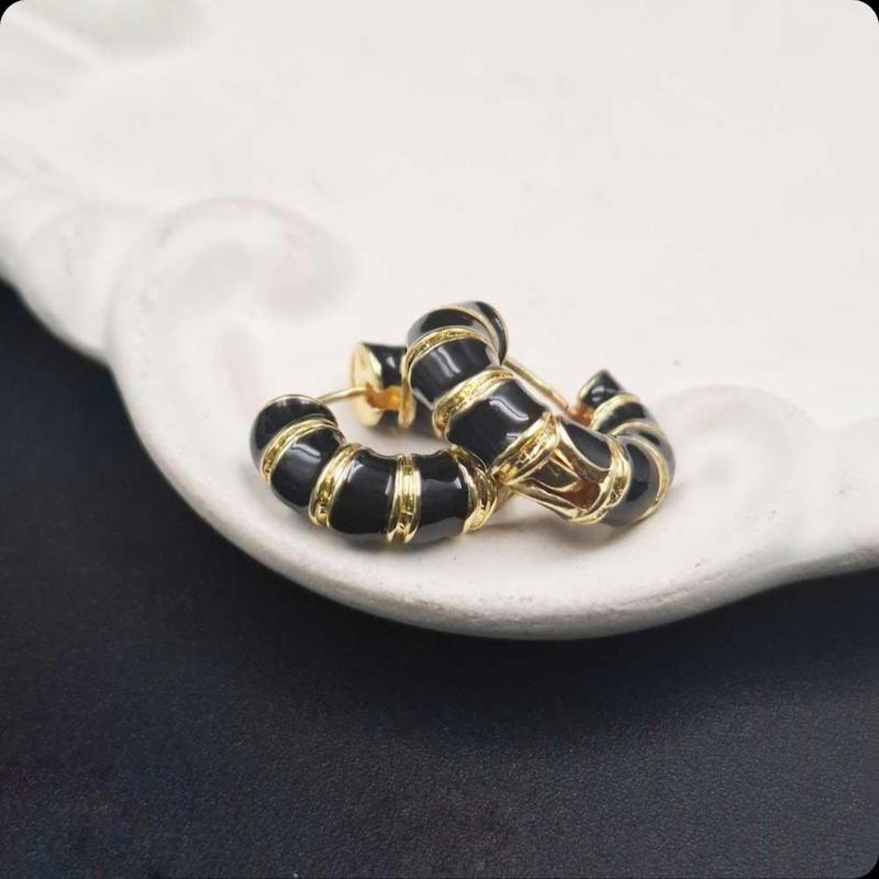 گوشواره میناکاری مدل حلقه ای کد (05)
