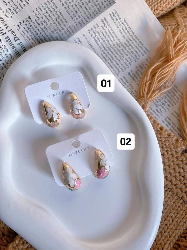 گوشواره میناکاری مدل قطره