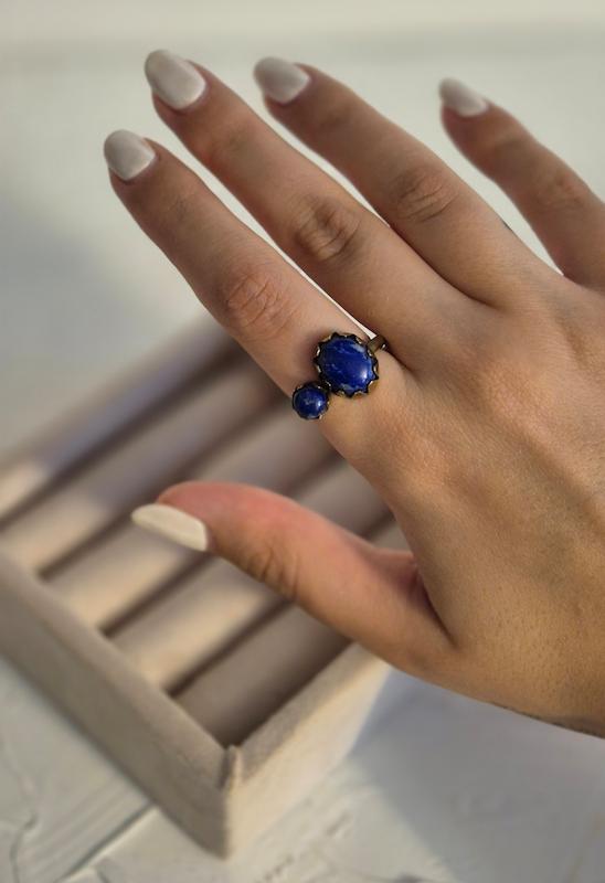 انگشتر مدل سنگ سورمه ای