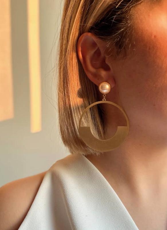 گوشواره مرواریدی مدل حور