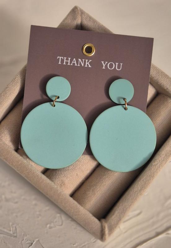 گوشواره پلیمری مدل سبز