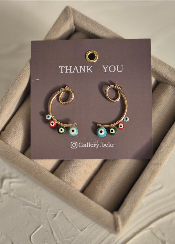 گوشواره مدل چشم نظر YSX