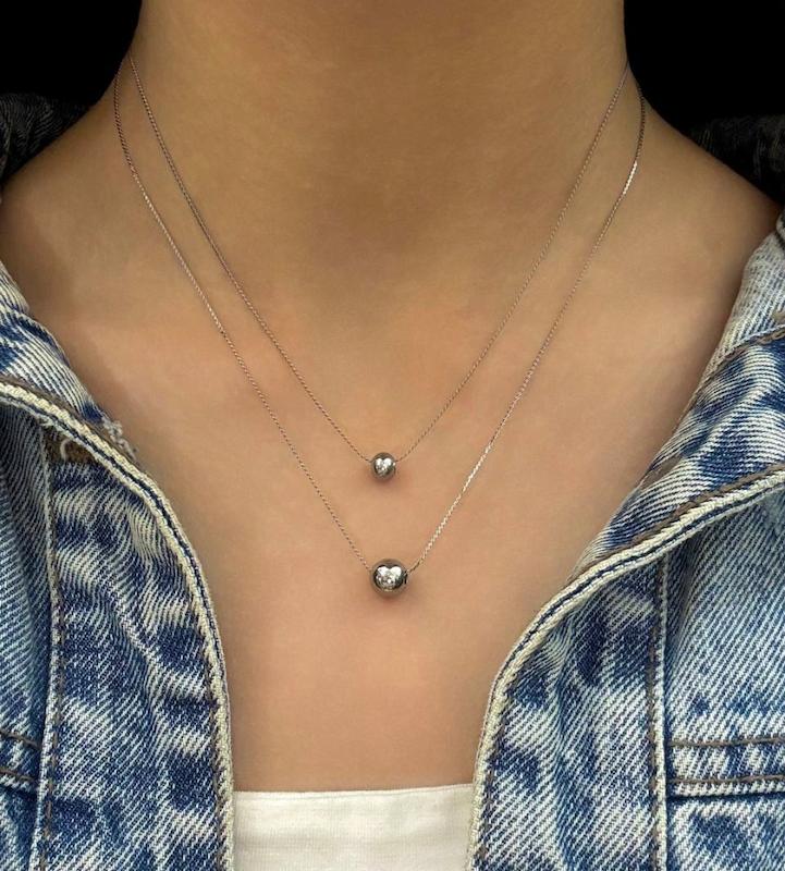 گردنبند ۲ لاین مدل دو دایره