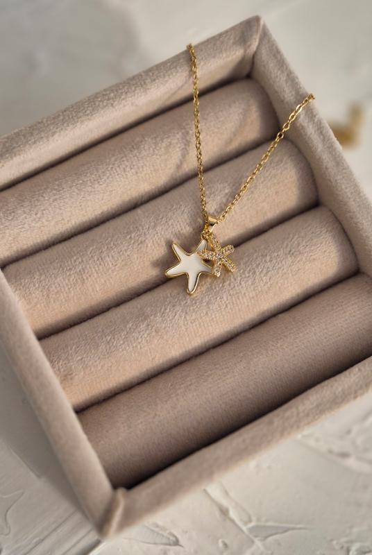 گردنبند میناکاری مدل ستاره دریایی