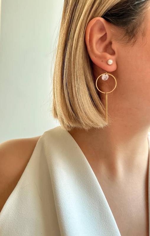 گوشواره مدل حلقه طلایی