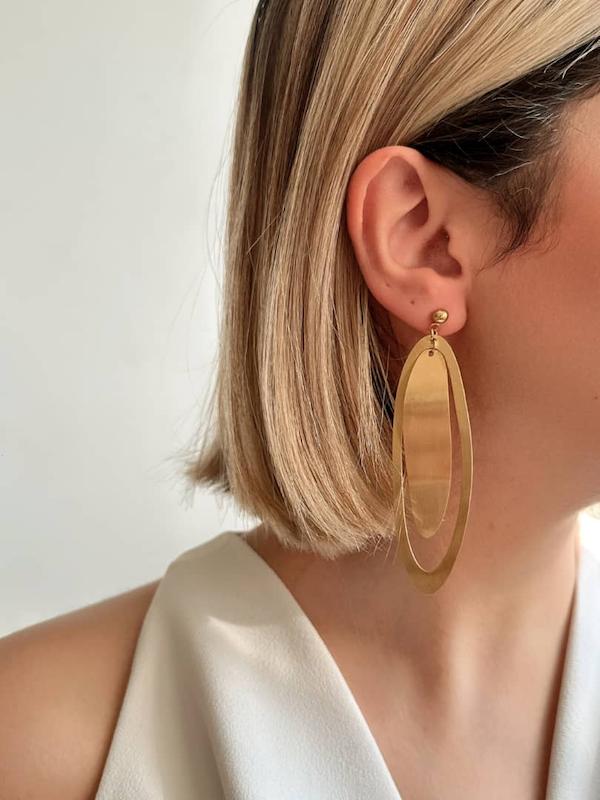 گوشواره مدل بیضی