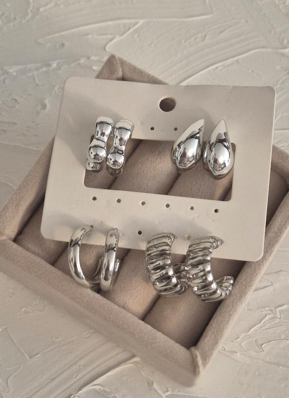 گوشواره پکی مدل آبکاری