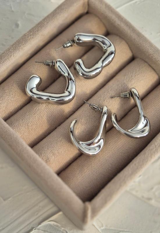 گوشواره مدل آبکاری رادیوم