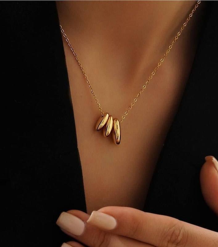 گردنبند مدل ۳ دانه