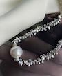 گردنبند مدل مروارید و نقره