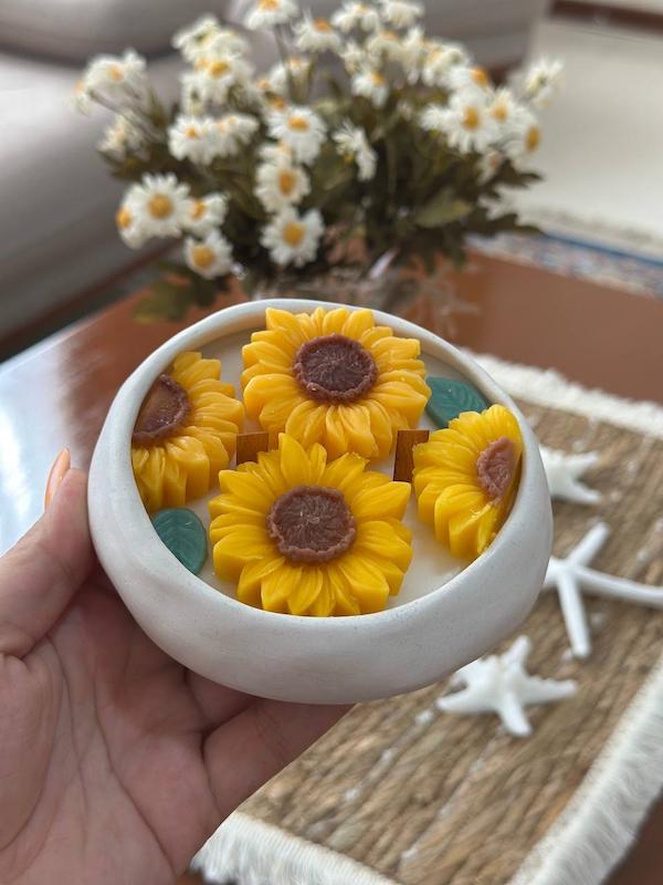 شمع کاسه ای آفتابگردون 