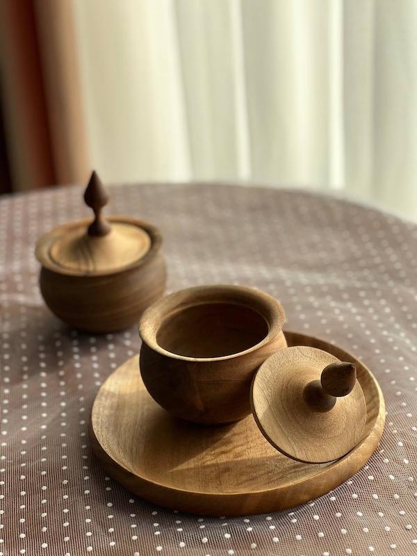 قندان چوب گردو عارون