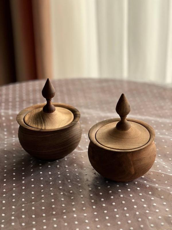 قندان چوب گردو