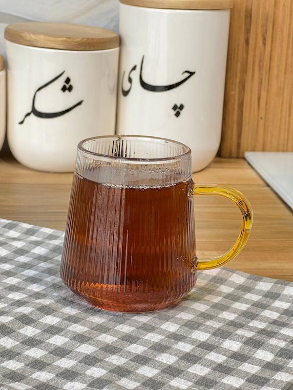 لیوان دسته طلایی کد۳
