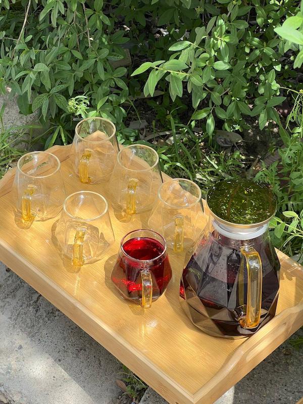 پارچ ولیوان شش ضلعی 