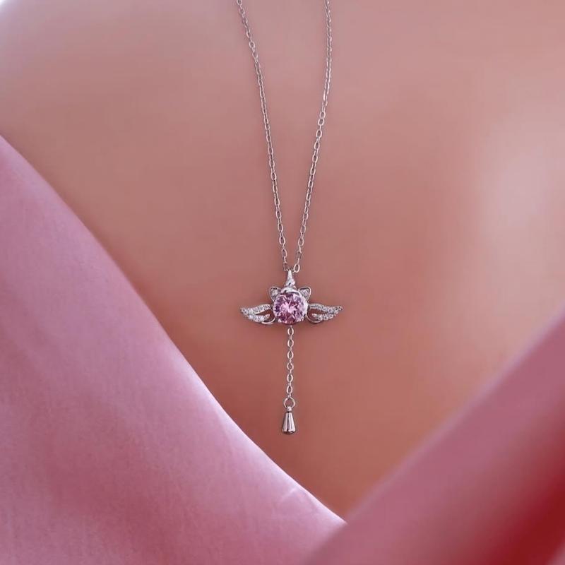 گردنبند جواهری گربه پرنده