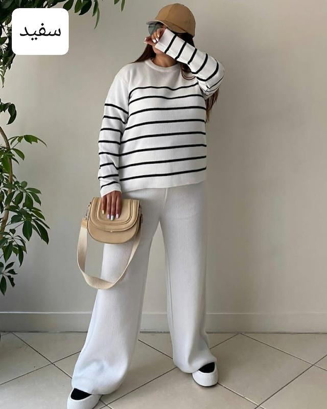 ست بافت راه راه باریک 