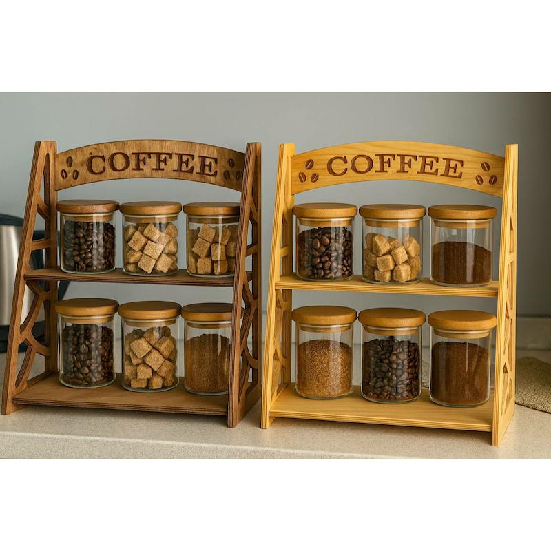 استند کافی چوب شیک