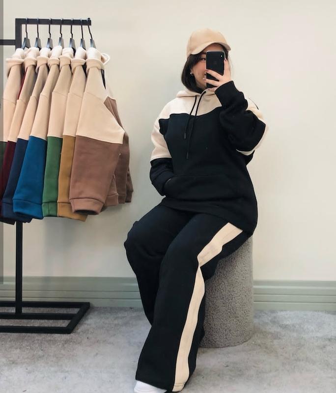 ست هودی و شلوار ترکیبی