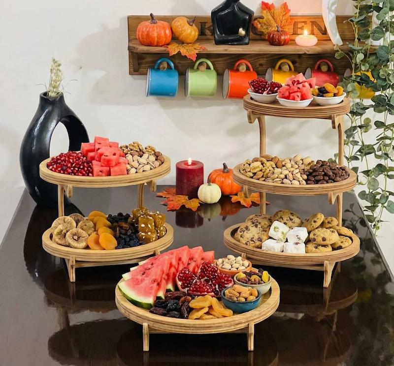 سرویس پذیرایی مینمال چوبی