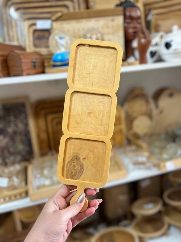 اردو خوری چوبی راکتی ساده