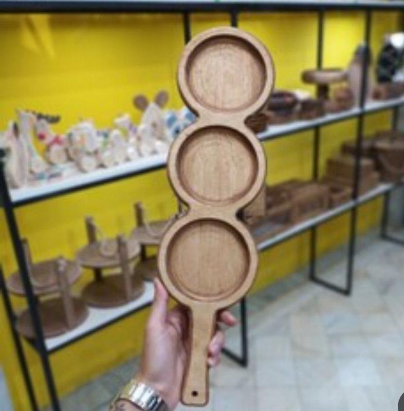 اردو خوری چوبی راکتی ساده