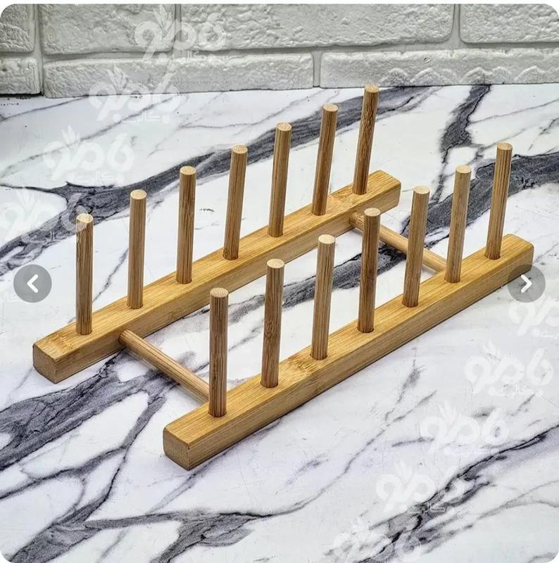 استند بشقاب چوبی