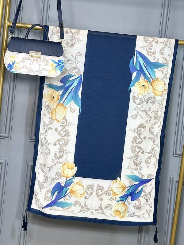 ست کیف و شال طرح لاله 81-137