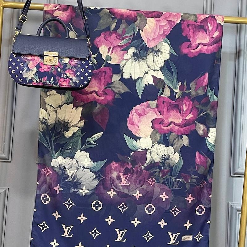 ست کیف و شال طرح رز 22- 139