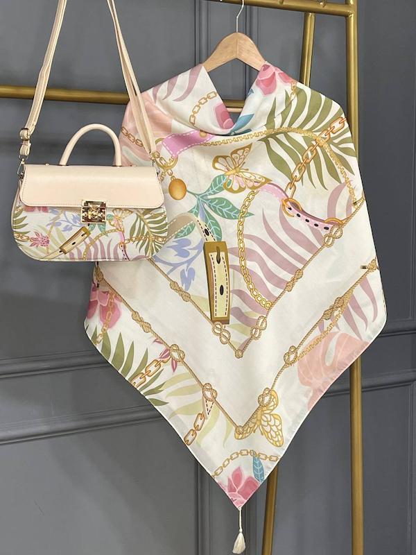 ست کیف و روسری طرح مونسترا 1-143