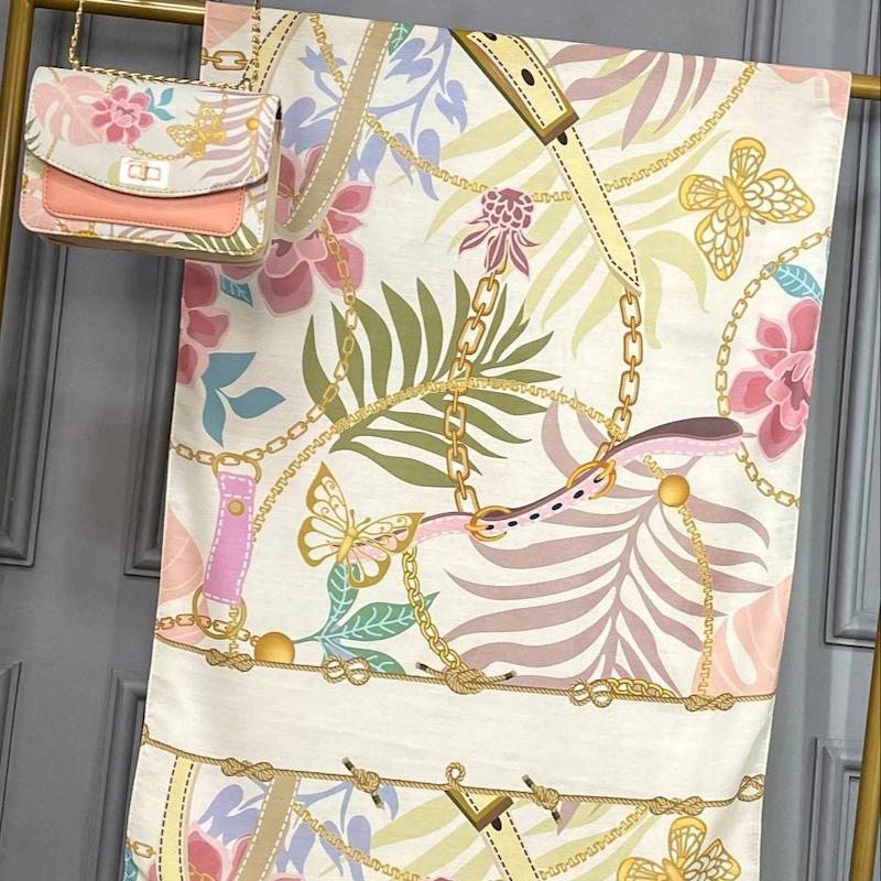 ست کیف و شال طرح مونسترا 22-143