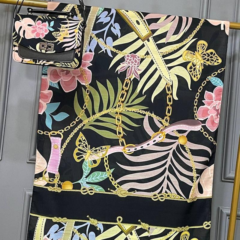 ست کیف و شال طرح مونسترا 33-143