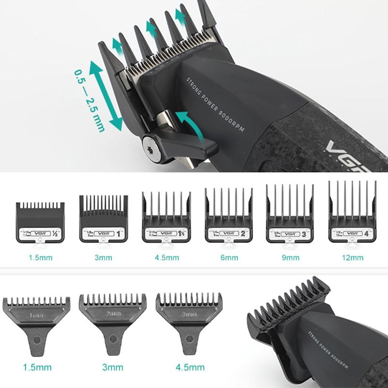 ست ماشین اصلاح حجم زن و خط زن وی جی آر VGR V 640