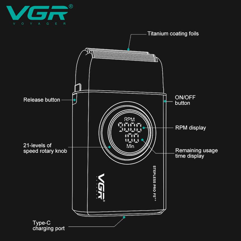 شیور شارژی وی جی آر مدل VGR V_377