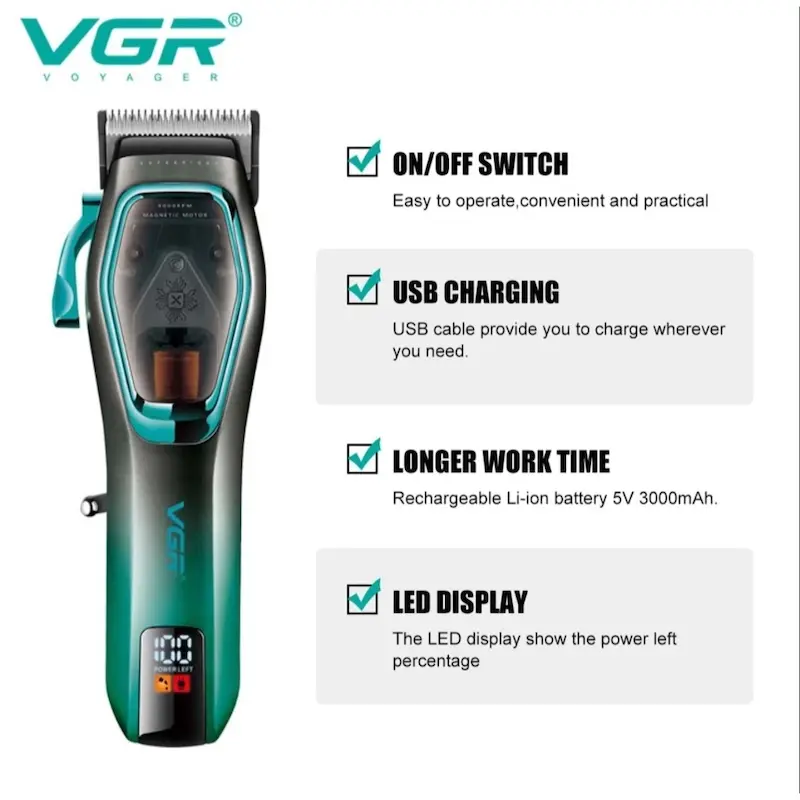 ماشین اصلاح حرفه ای موتور مگنتی وی جی آر  VGR 674 