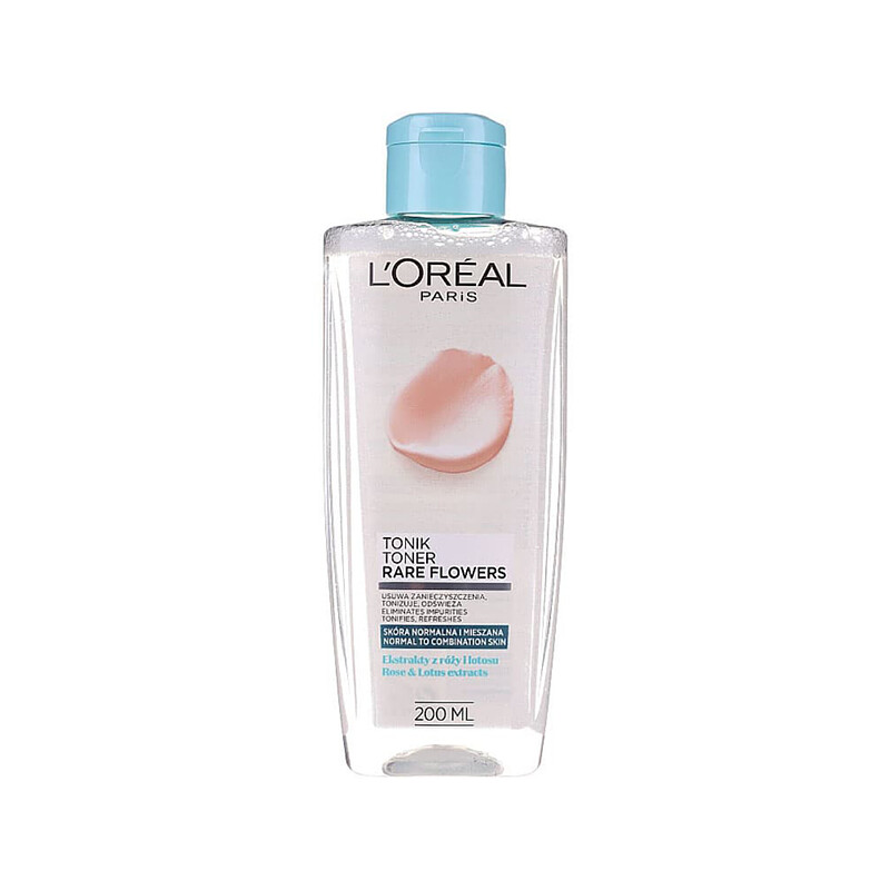 تونر پوست نرمال تا مختلط لورآل Loreal Rare Flowers