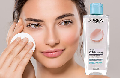 تونر پوست نرمال تا مختلط لورآل Loreal Rare Flowers