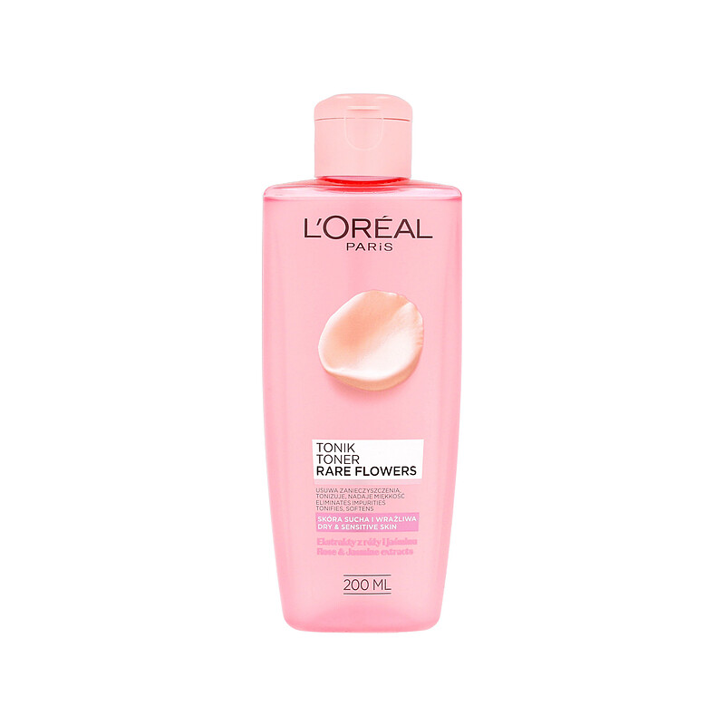 تونر پوست خشک و حساس لورآل Loreal Rare Flowers