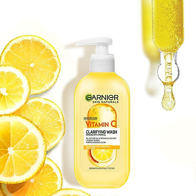 ژل شستشو روشن کننده ویتامین سی گارنیر Vitamin C Garnier