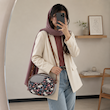 کیف زنانه کتان مشکی طرح یونیکورن فانتزی