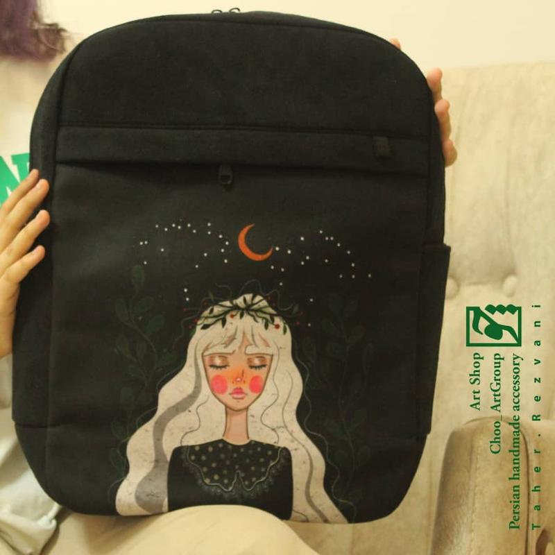 کوله پشتی طرح دختر موبلند