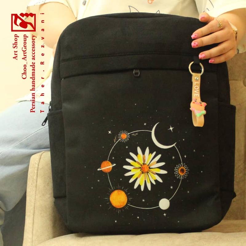 کوله پشتی طرح بابونه