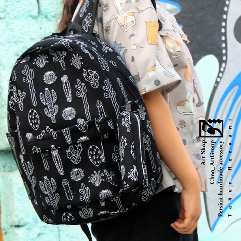 کوله پشتی کاکتوس + جامدادی