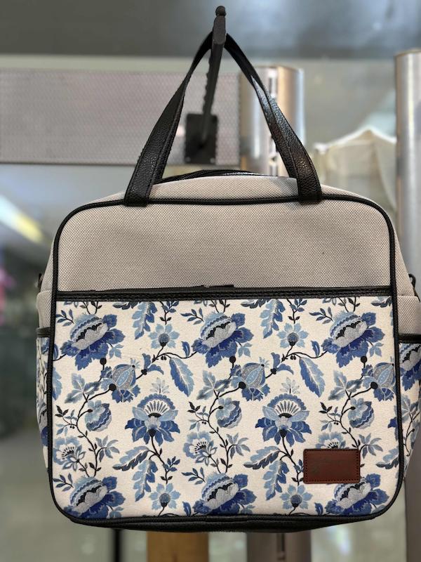 کیف دوشی گل آبی