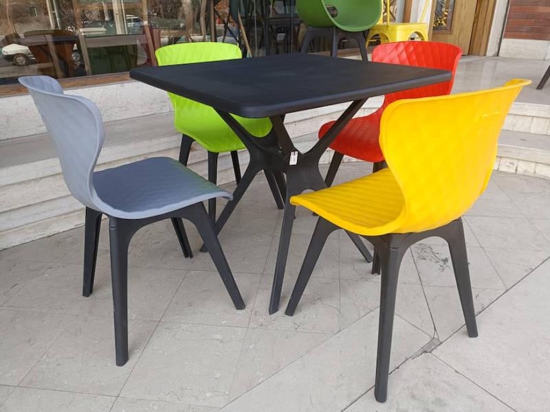 ست میز و صندلی b520  ژمینو ثابت بنیزان