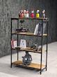 رگال کتابخانه ای قفسه چوبی 4 طبقه