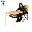 میز کمپینگ مسافرتی تاشو تيتو كمپ مدل كامفي صفحه چوب COMFY