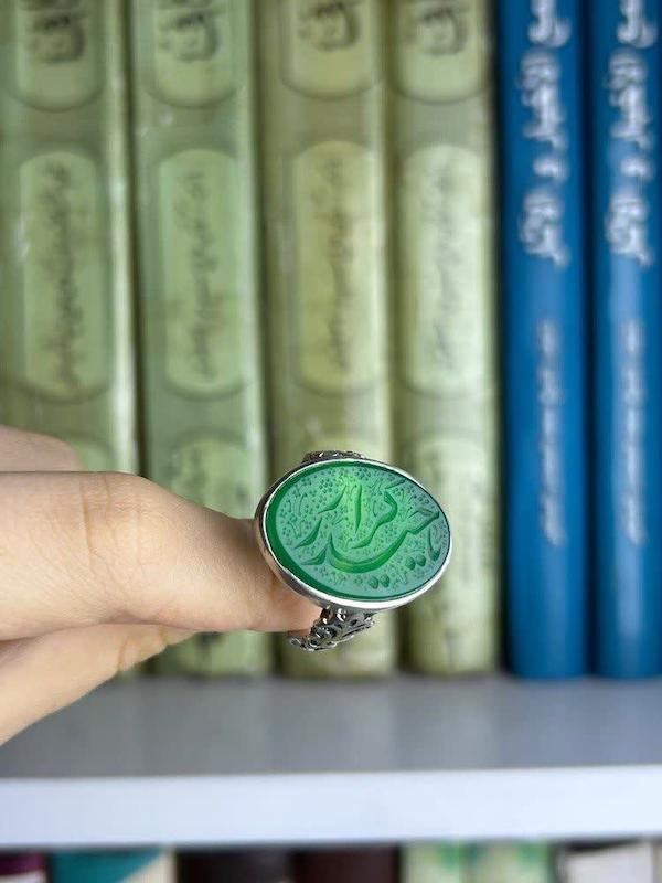 انگشتر عقیق سبز 