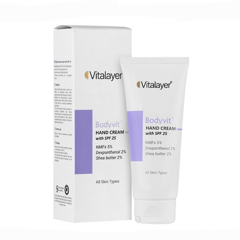 کرم مرطوب کننده دست بادی ویت SPF25 ویتالیر ۷۵میل
