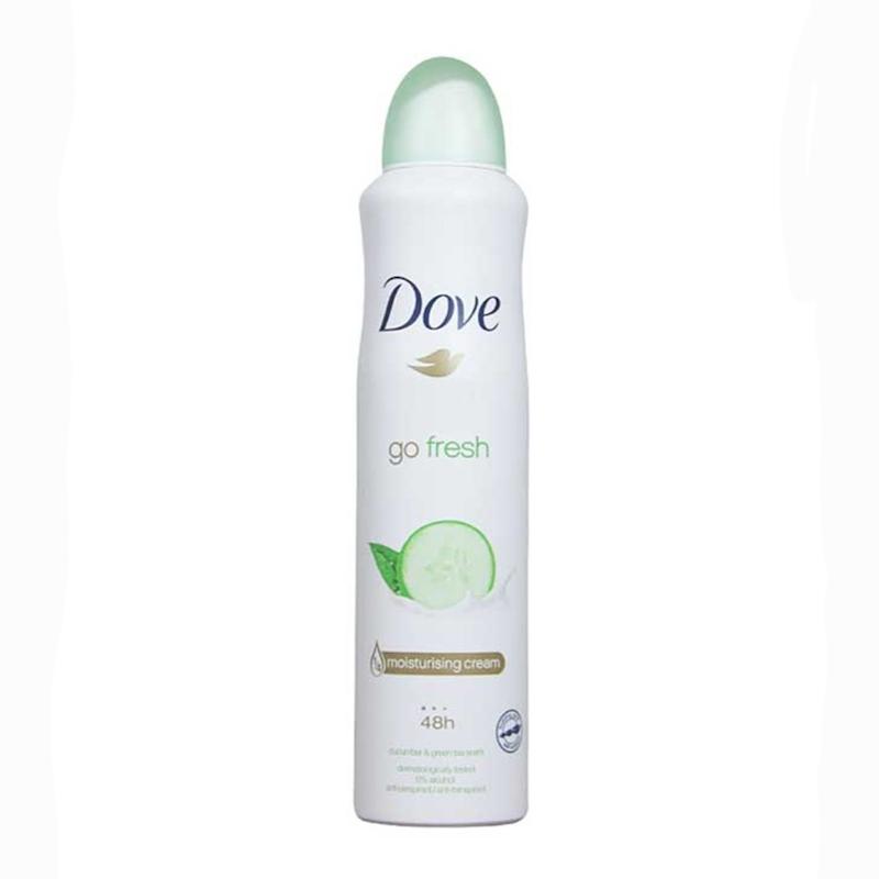 اسپری ضد تعریق زنانه داو Dove مدل cucumber and green tea حجم 250 میل